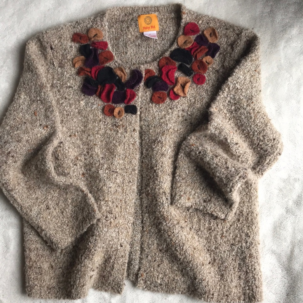 Ruby Rd boucle cardigan